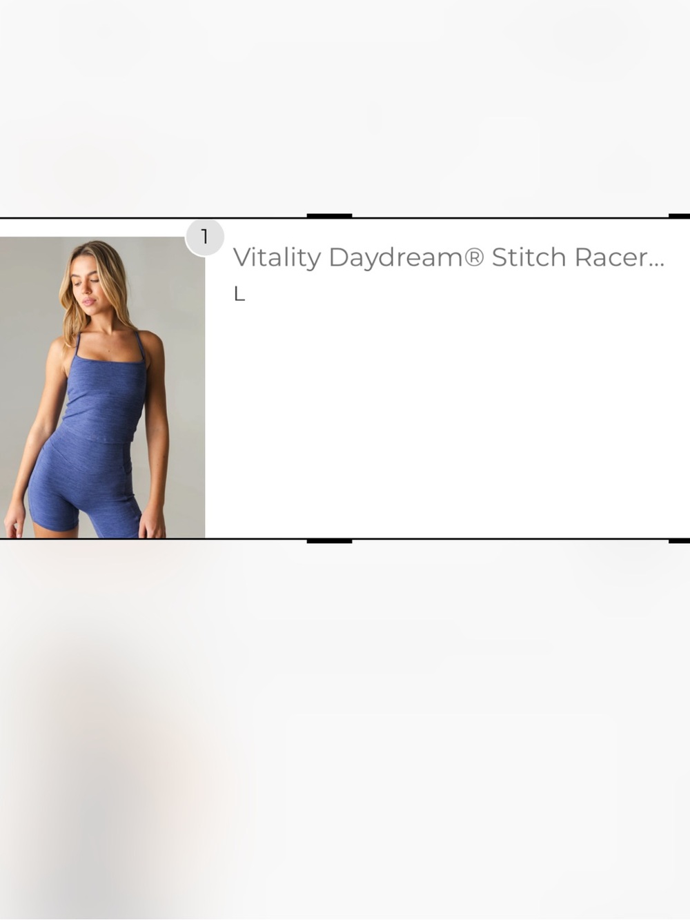 Vitality Tank, never worn